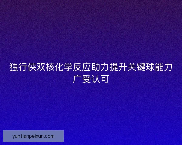 独行侠双核化学反应助力提升关键球能力广受认可 独行侠双核化学反应助力提升关键球能力广受认可